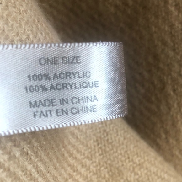 Look by M Womens Tan Plaid Shawl Vest Poncho Winter Wrap OS - Picture 5 of 9